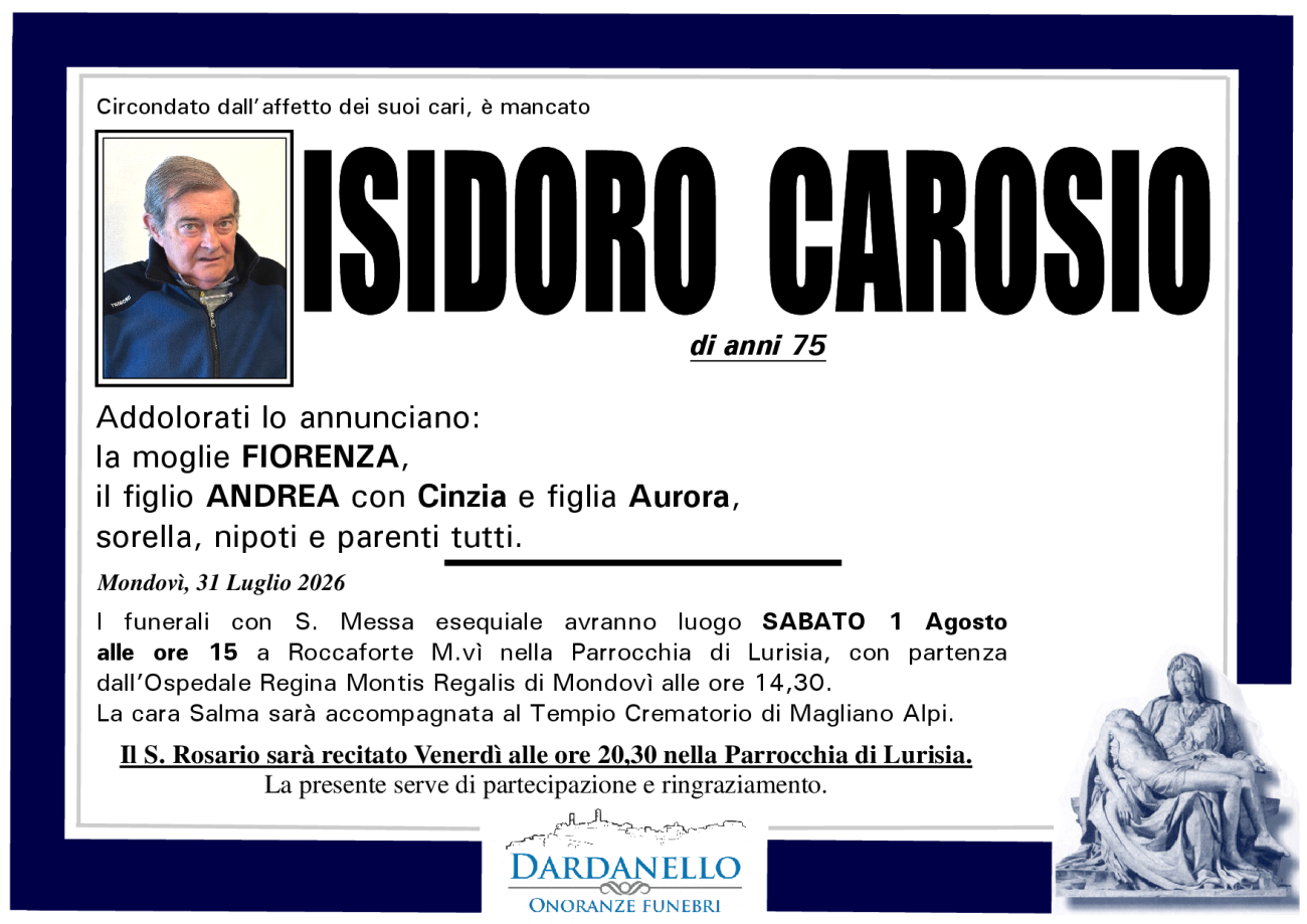 ISIDORO CAROSIO