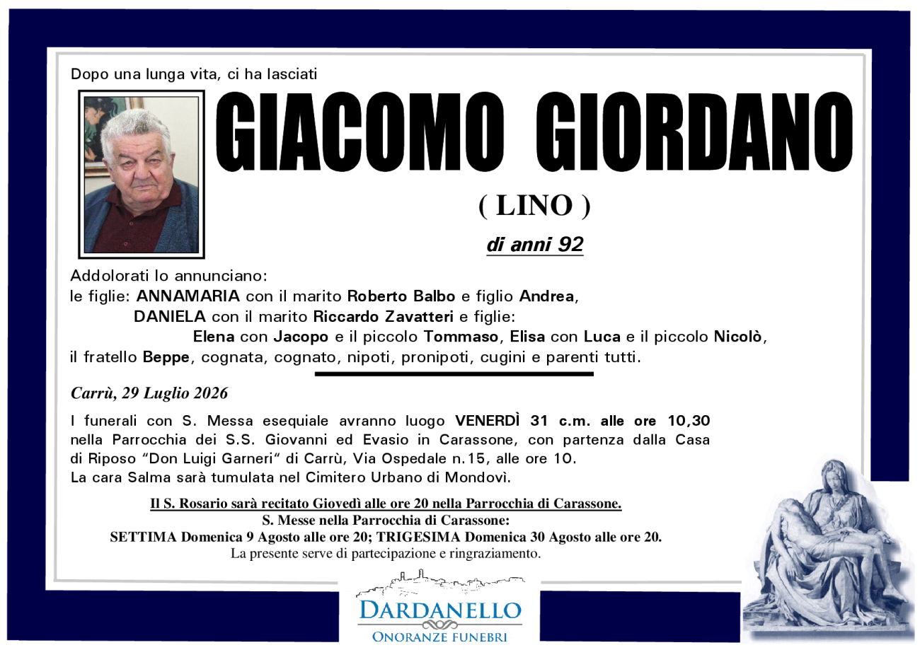 GIACOMO GIORDANO