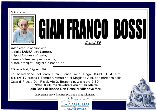 GIAN FRANCO BOSSI